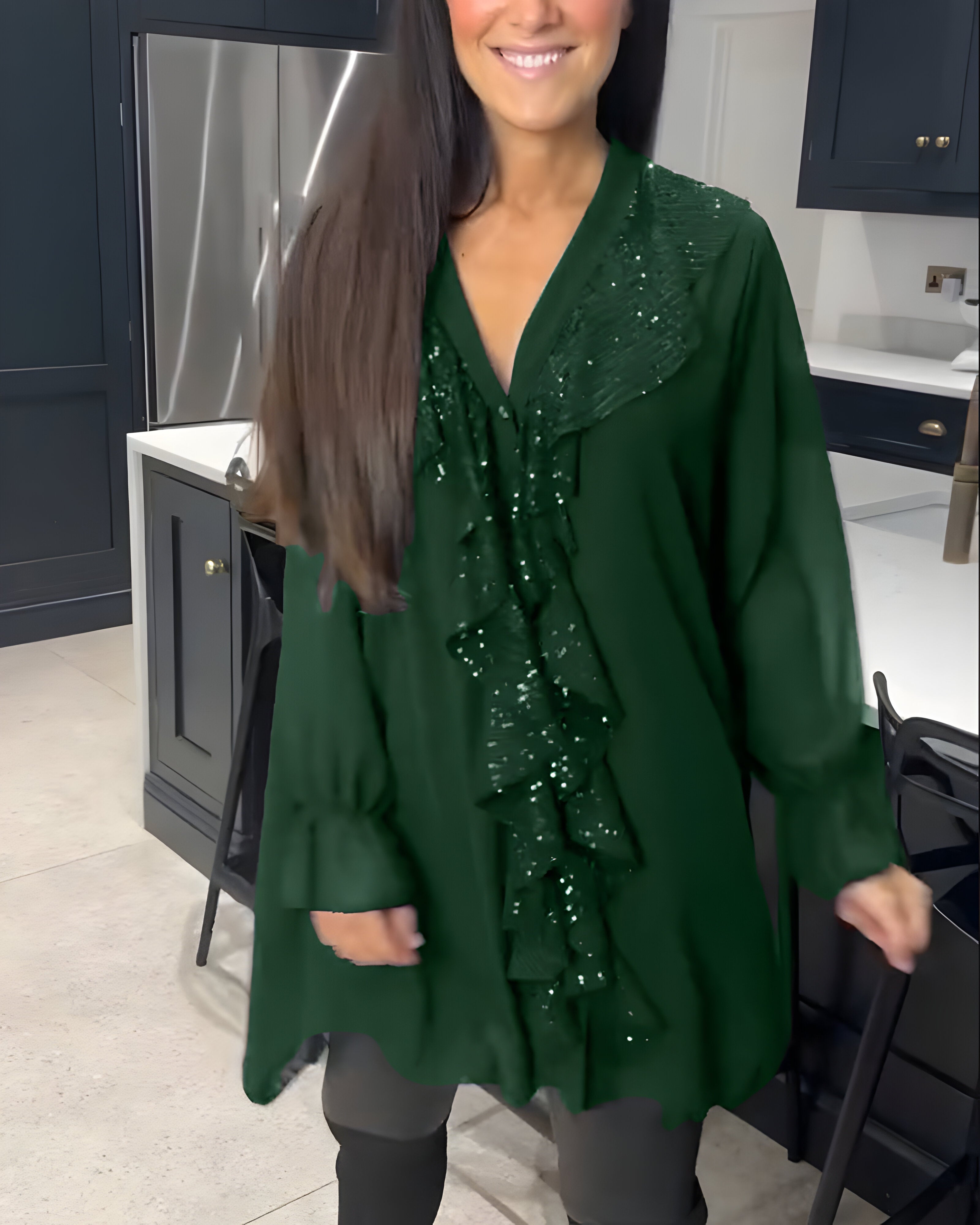 Skylar™ | Elegancka Bluzka z Falbanami