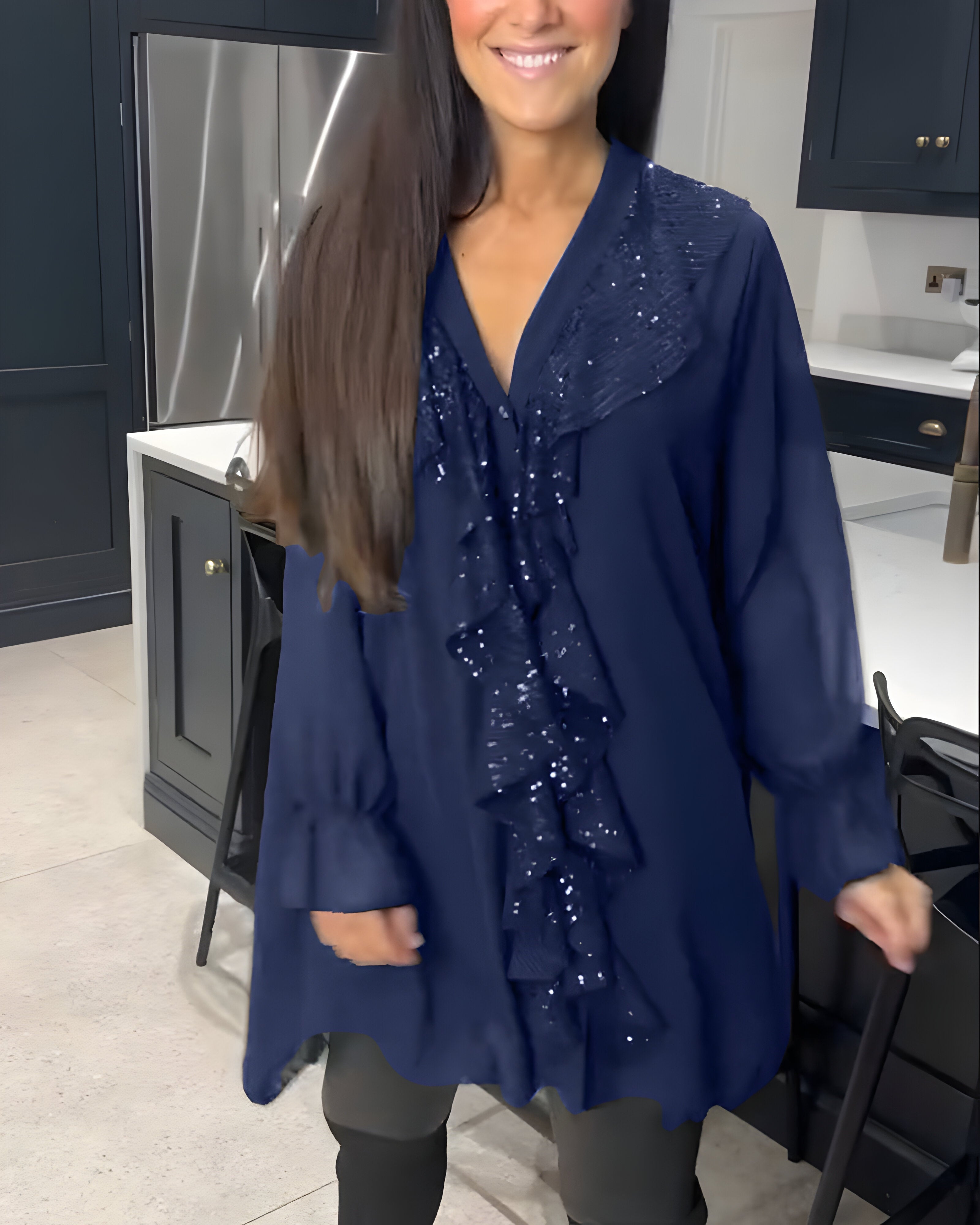 Skylar™ | Elegancka Bluzka z Falbanami