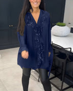 Skylar™ | Elegancka Bluzka z Falbanami
