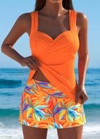 Abigail | Stylowy Tankini z Tropikalną Spódnicą