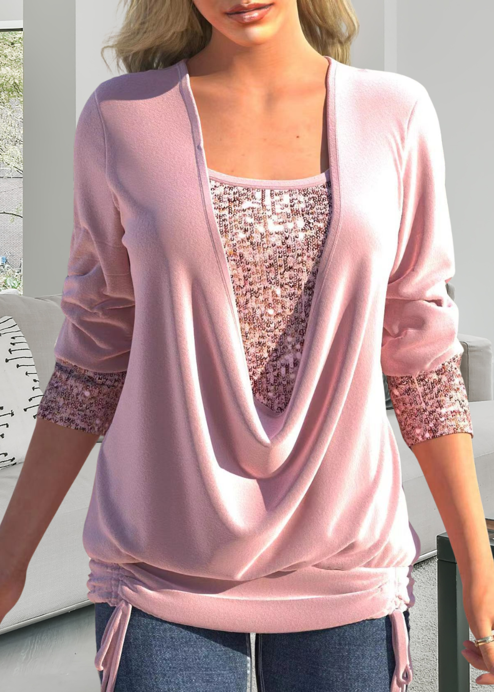 NOËLLE™ | Elegancki dwuczęściowy top