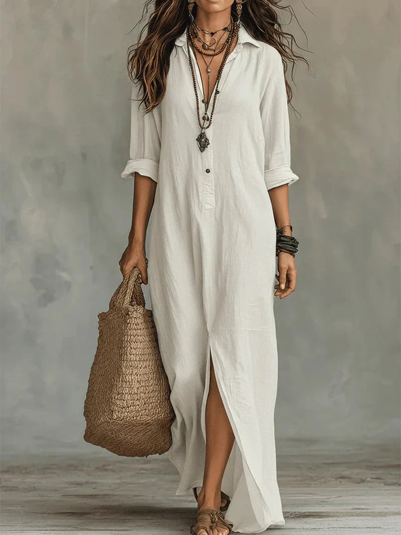 WILLOW | Bezwysiłkowa Maxi Sukienka z Flattering Sylwetką na Każdy Dzień