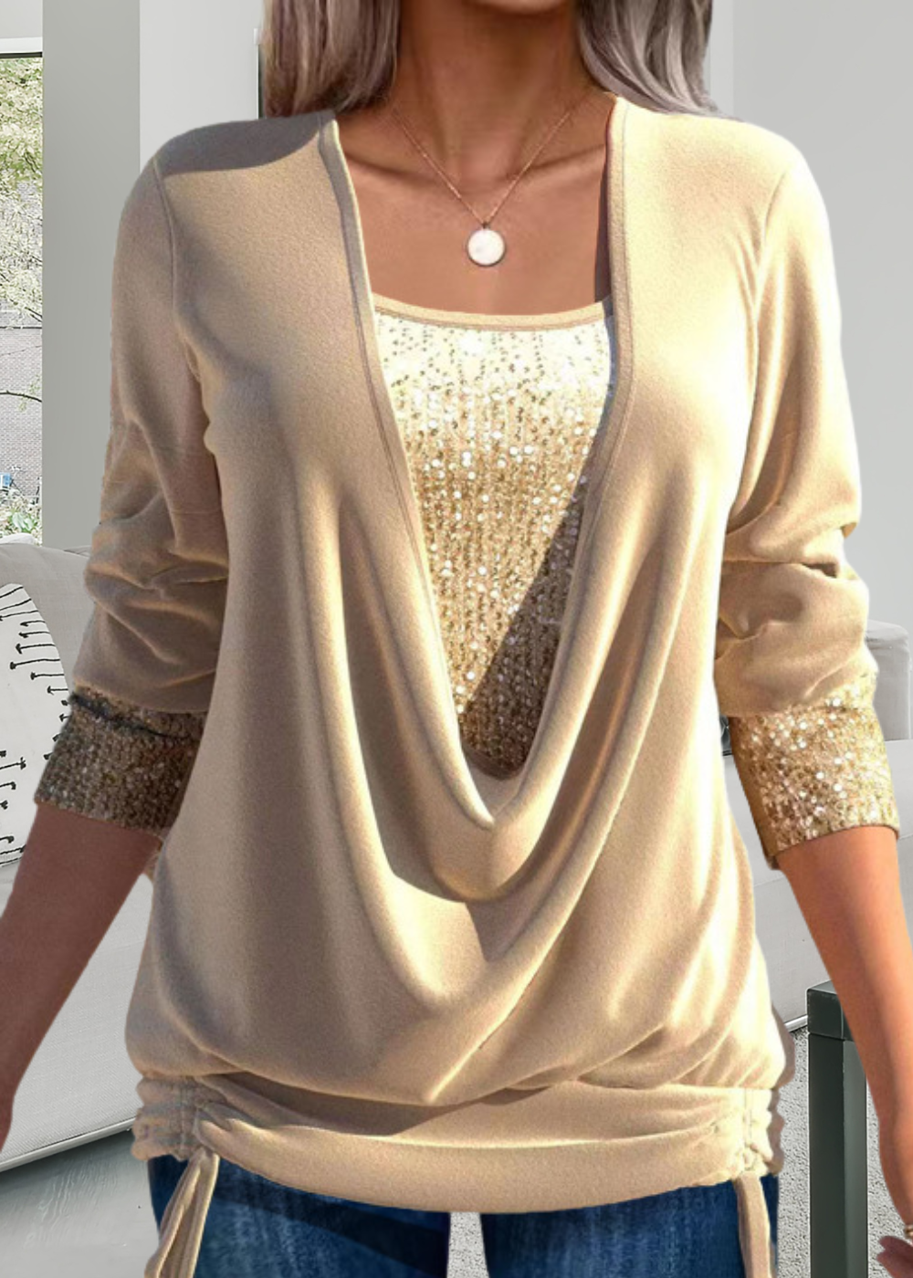 NOËLLE™ | Elegancki dwuczęściowy top
