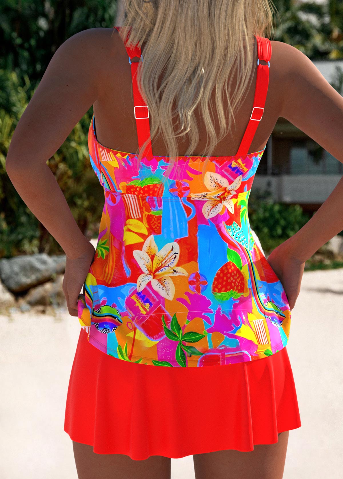 Eleanor | Elegancka Kwiatowa Sukienka Tankini