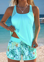 Barbara | Elegancki tankini w morski wzór