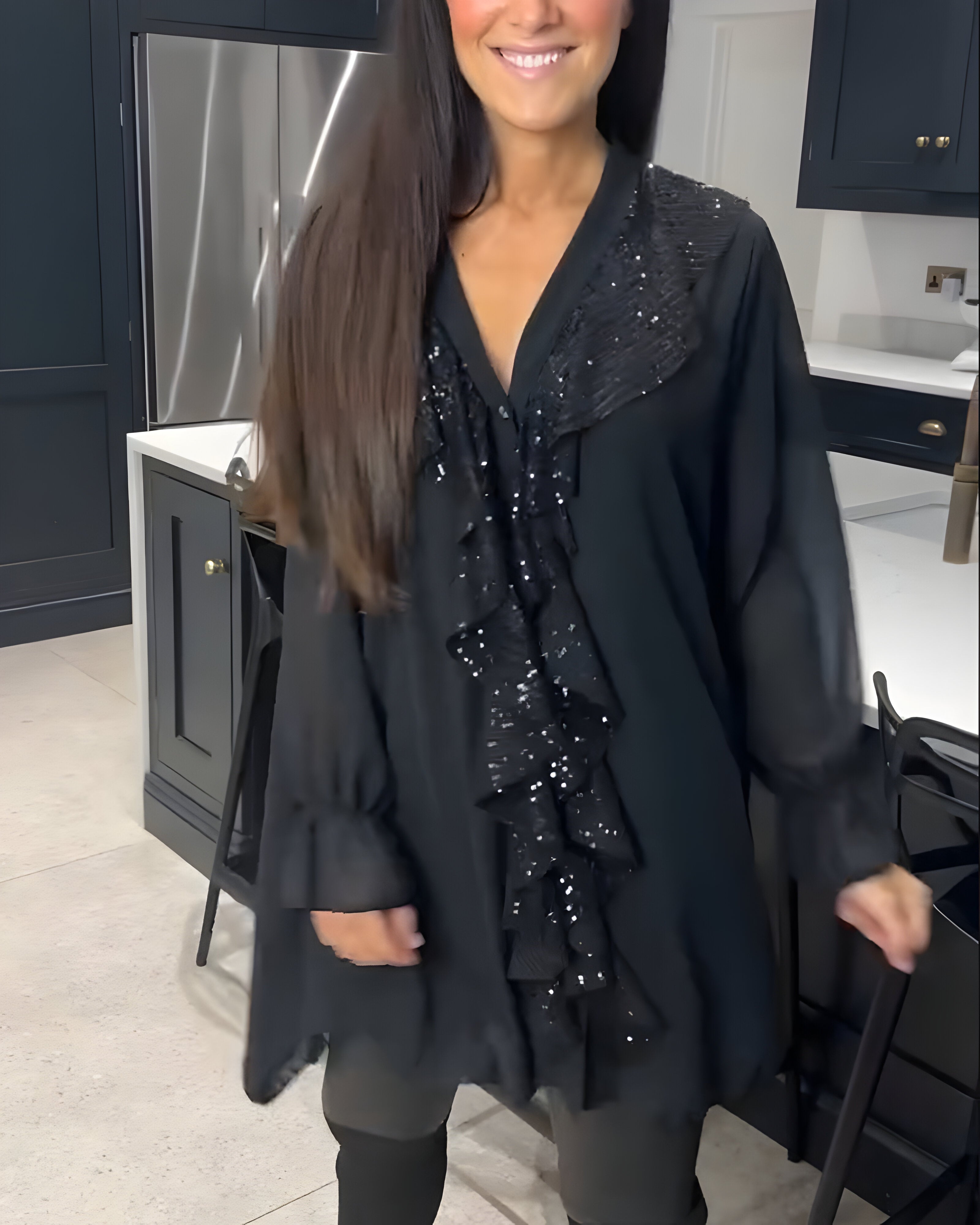 Skylar™ | Elegancka Bluzka z Falbanami