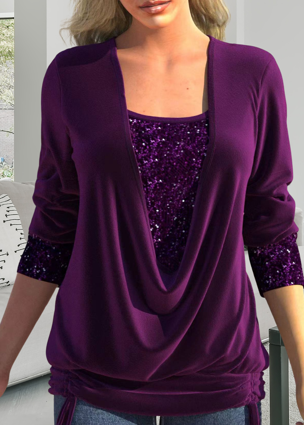 NOËLLE™ | Elegancki dwuczęściowy top