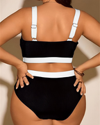 Lely™ | Bikini Plus Size z Elastycznym Kontrolowaniem Brzucha