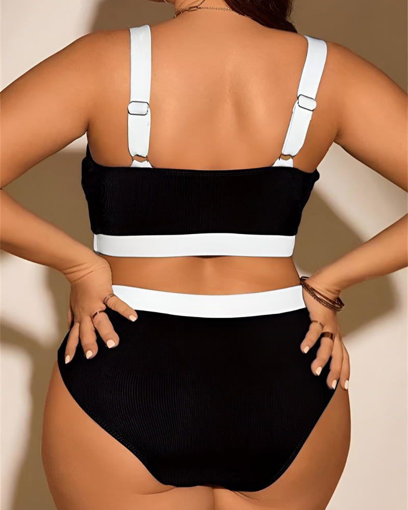 Lely™ | Bikini Plus Size z Elastycznym Kontrolowaniem Brzucha