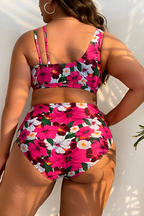 Nela™ | Plus Size Elastyczny Bikini z Kontrolą Brzucha