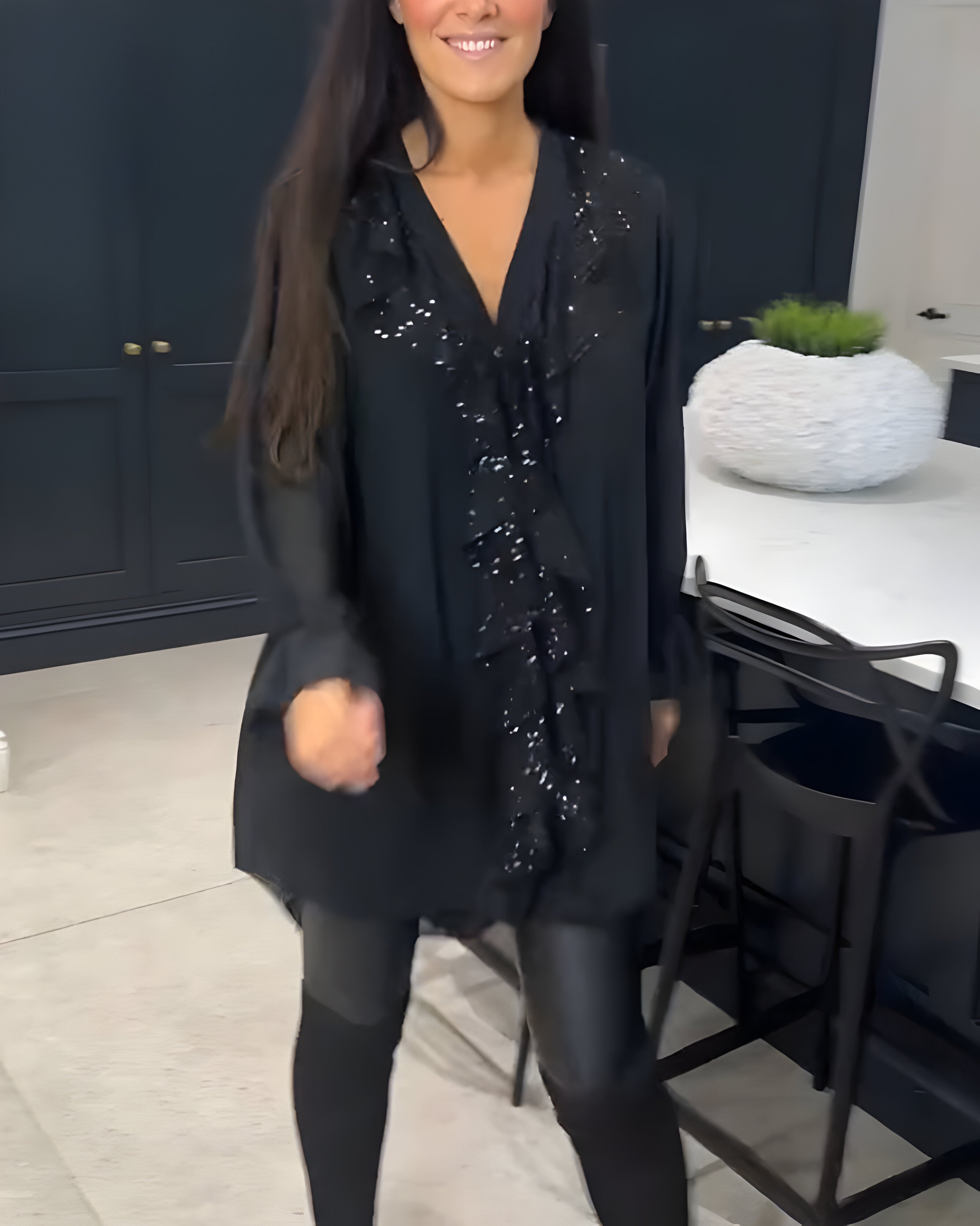 Skylar™ | Elegancka Bluzka z Falbanami