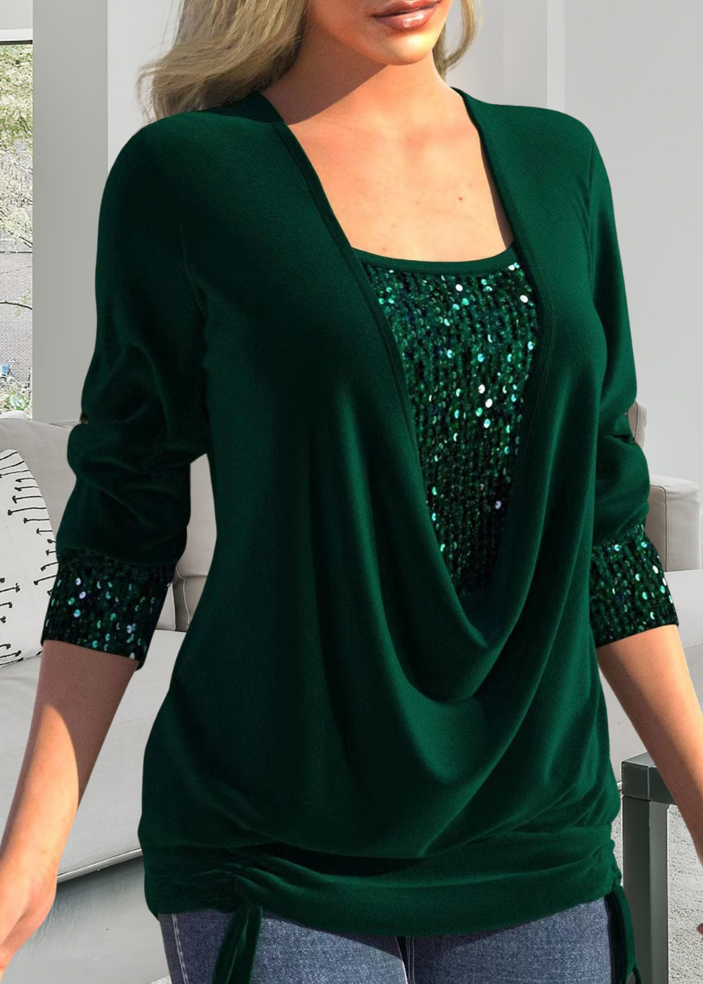 NOËLLE™ | Elegancki dwuczęściowy top