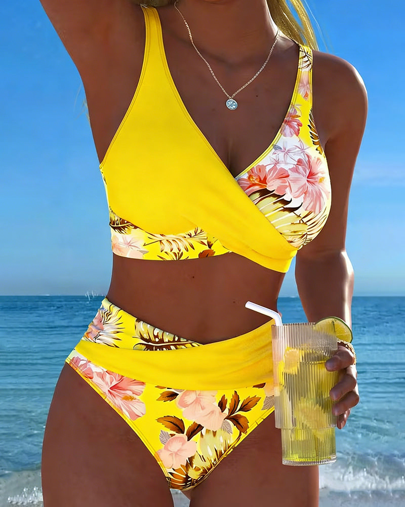 Jolina | Kwiatowy Kontrastowy Bikini