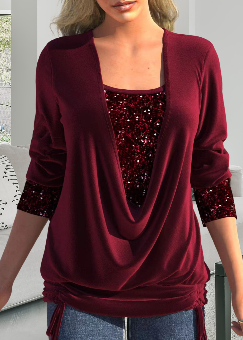 NOËLLE™ | Elegancki dwuczęściowy top