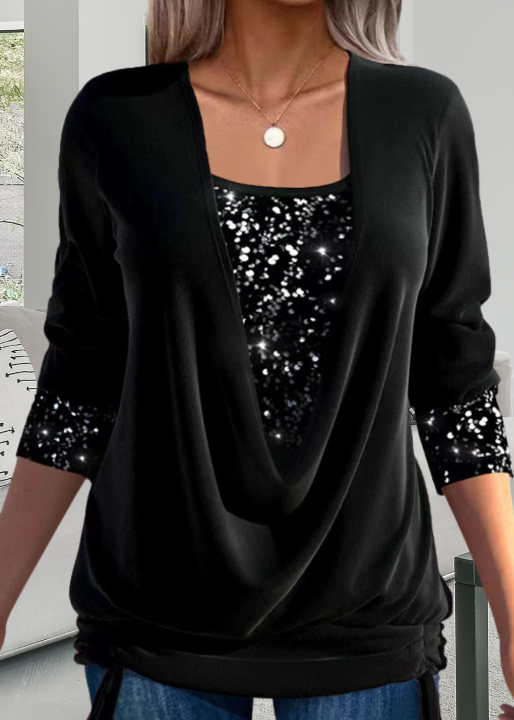 NOËLLE™ | Elegancki dwuczęściowy top