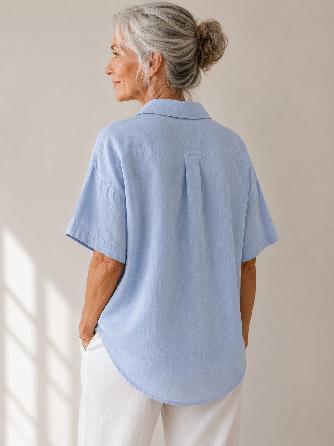 Sanne™ | Elegancka Bluzka z Dekoltem w Serek