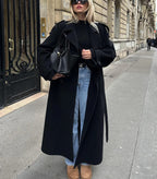 Damski płaszcz zimowy | Długi, oversize'owy fason na chłodne dni