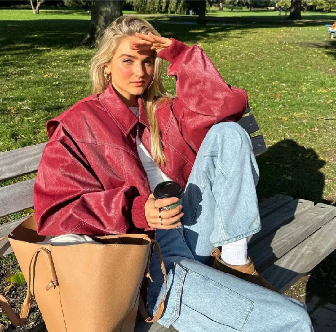 Kobiety Kurtka | Kurtka w kroju oversize jako odzież wierzchnia