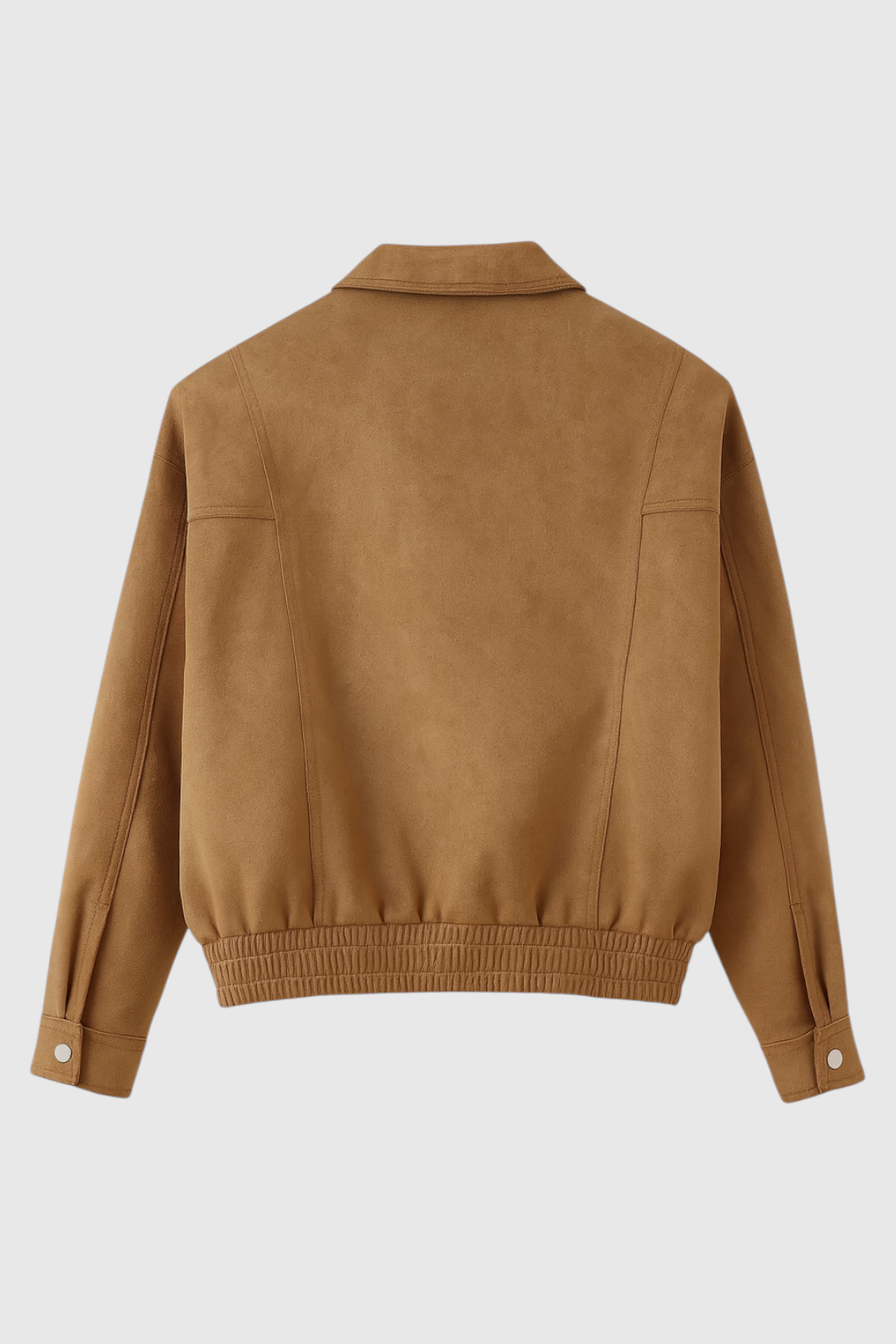 Wiktoria | Elegancka Brązowa Kurtka Bomber z Uniwersalnym Designem