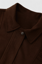 Victoria | Elegancka Ciemnobrązowa Kurtka Bomber z Uniwersalnym Stylem