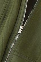 Victoria | Elegancka Zielona Kurtka Bomber z Ponadczasowym Stylem