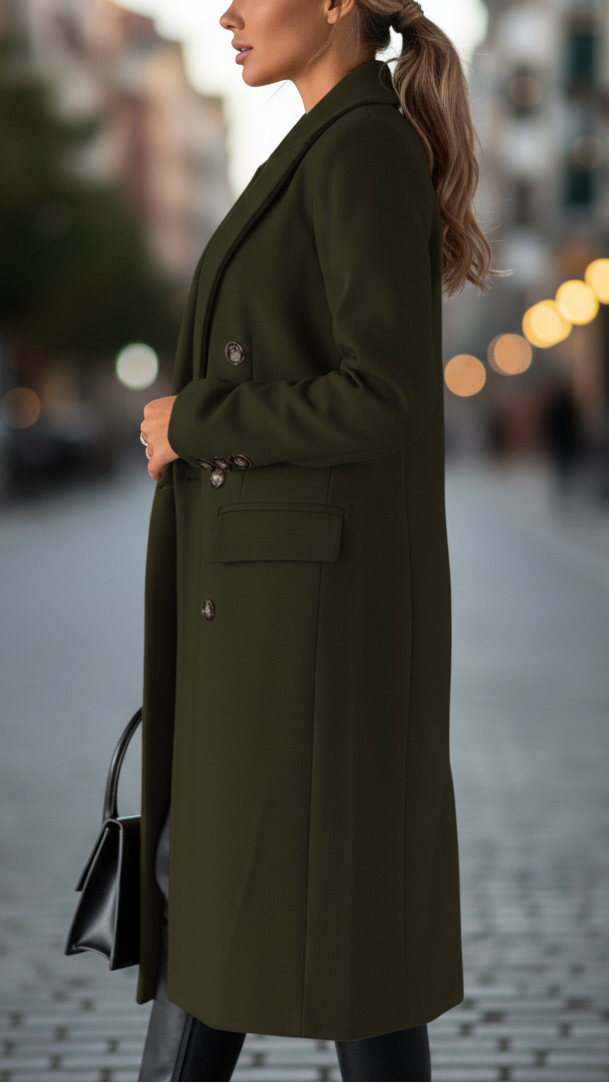 Elena | Klasyczny Płaszcz Dopasowany