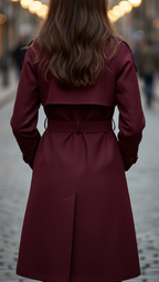 Elena Rouge | Płaszcz Trench z Podwójnym Zapięciem i Pasek