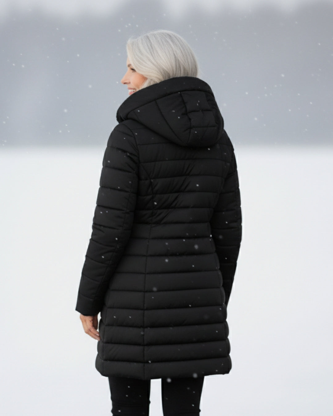 Grace | Elegancka kurtka puchowa z podszyciem z polaru o korzystnym kroju