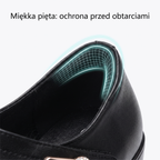 Miękkie Skórzane Półbuty Ortopedyczne z Amortyzacją