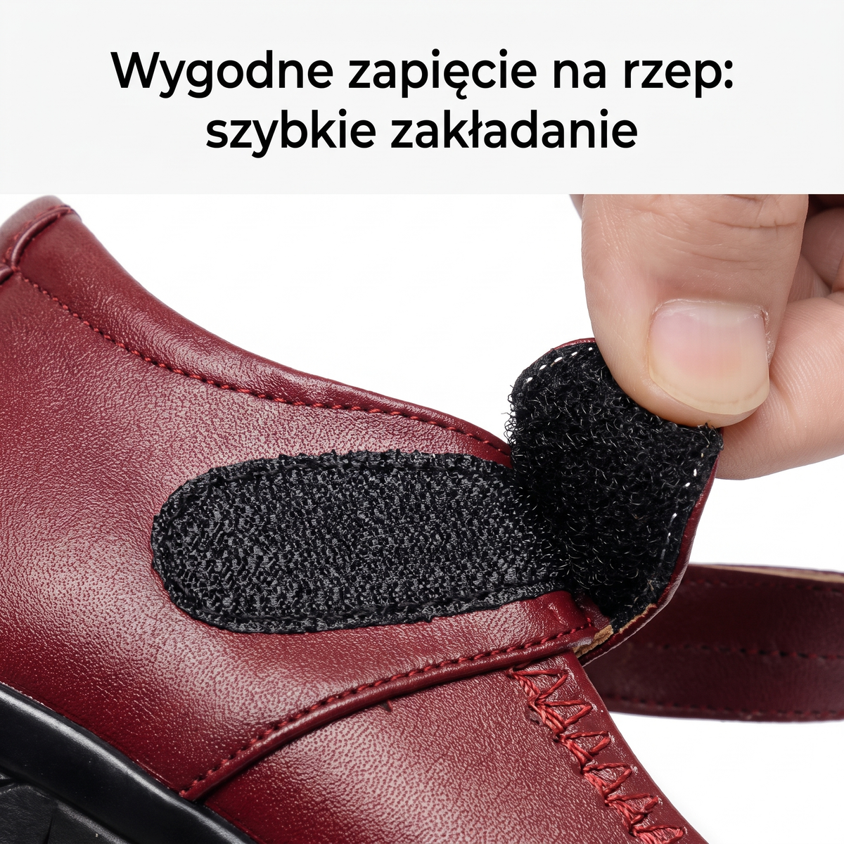Miękkie Skórzane Półbuty Ortopedyczne z Amortyzacją