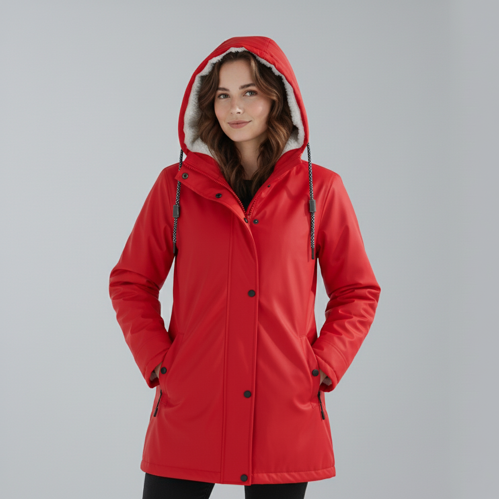 Imogen | Przytulna kurtka parka z podszewką sherpa na zimowe przygody