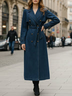 Indigo | Płaszcz Trench Double-Breasted