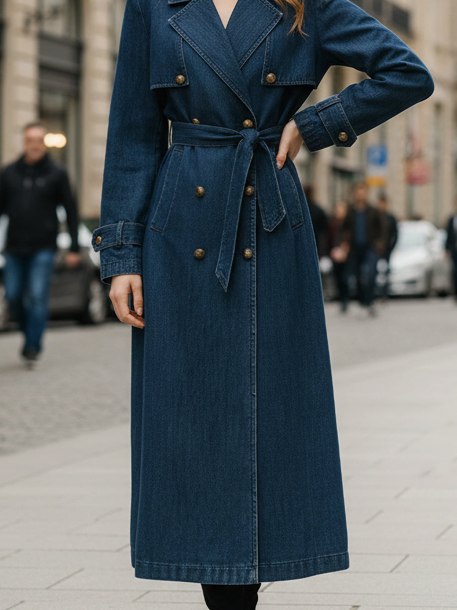 Indigo | Płaszcz Trench Double-Breasted