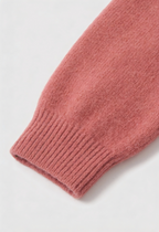 Isabella | Przytulny Różowy Sweter Kardigan z Luźnym Fasonem