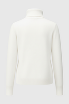Isabella | Elegancki Slim Fit Biały Sweter z Golfem