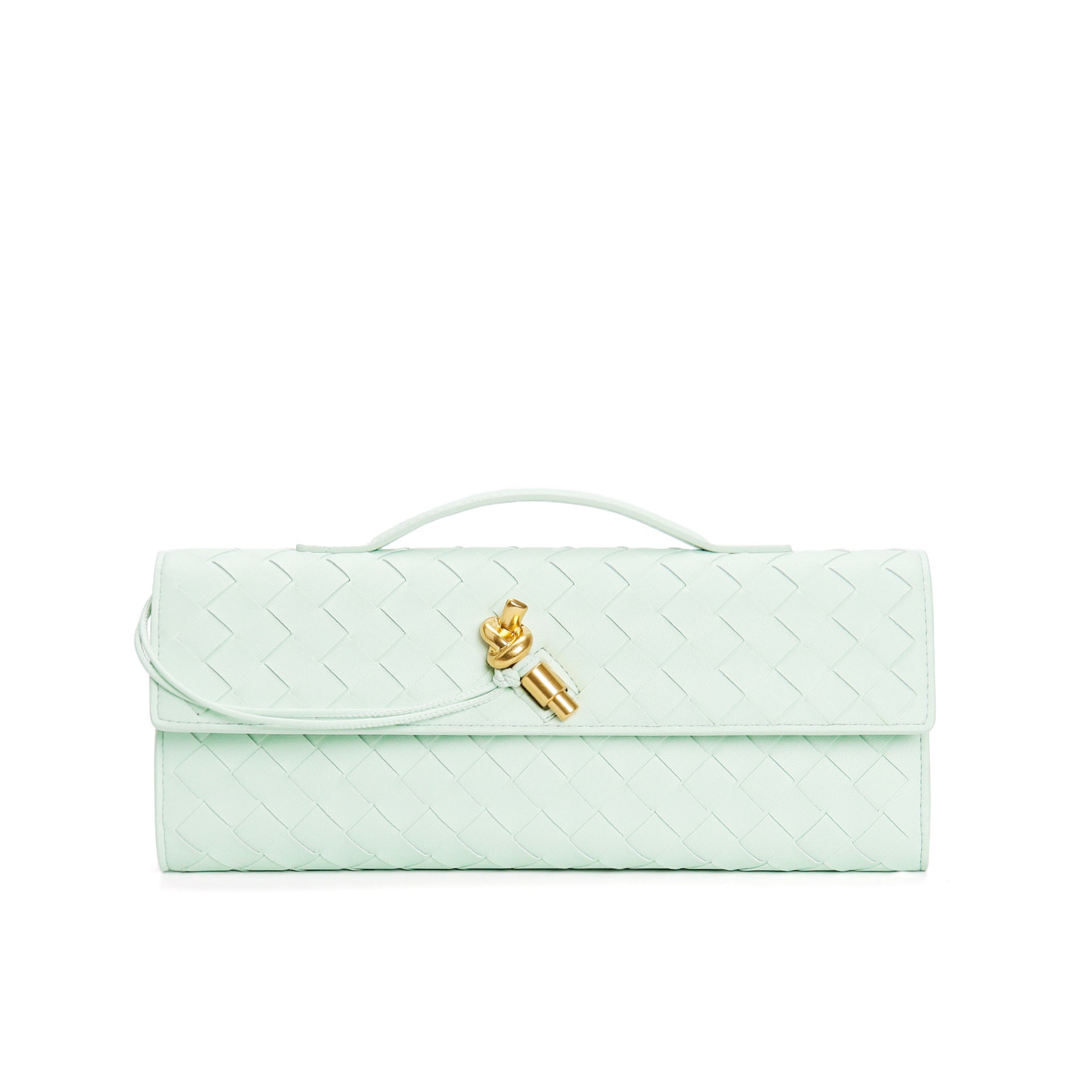 Isabella | Elegancka Woven Brązowa Torebka z Regulowanym Paskiem