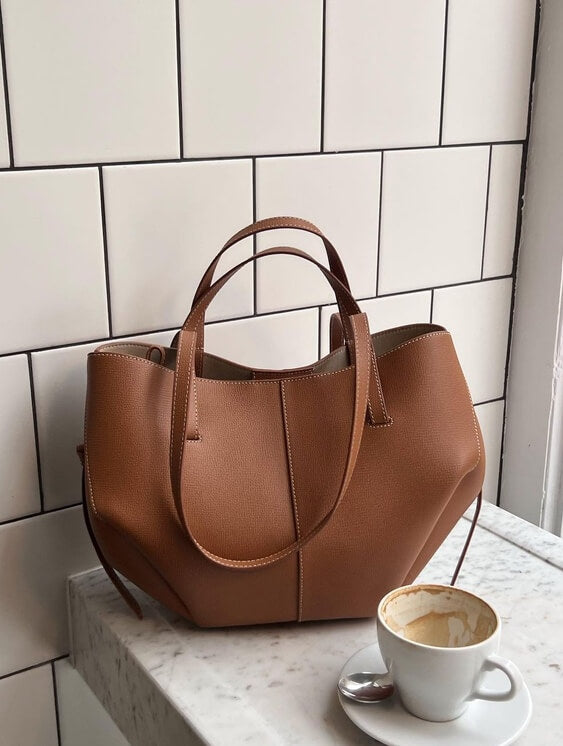Isabella | Oversized Vintage Torebka z Uniwersalnymi Paseczkami - Lumina