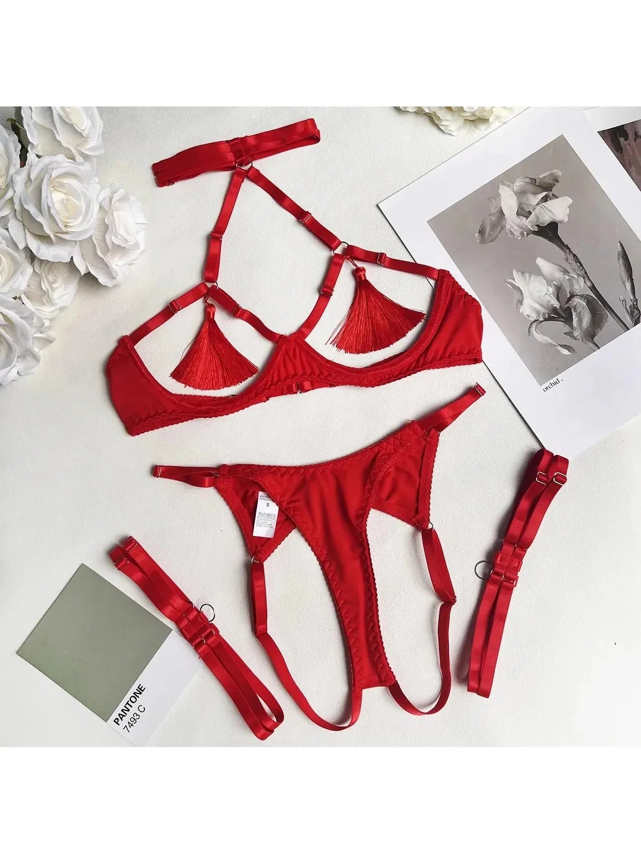 Layla | Zestaw Lingerie z Frędzlami
