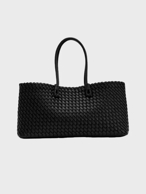 Lindsay | Elegancka torba tote o plecionym wzorze z dużą ilością miejsca