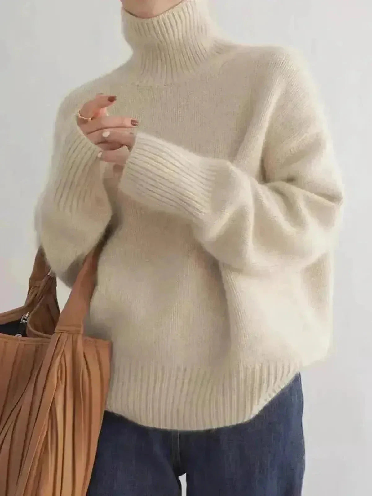 Lena - Sweter z golfem