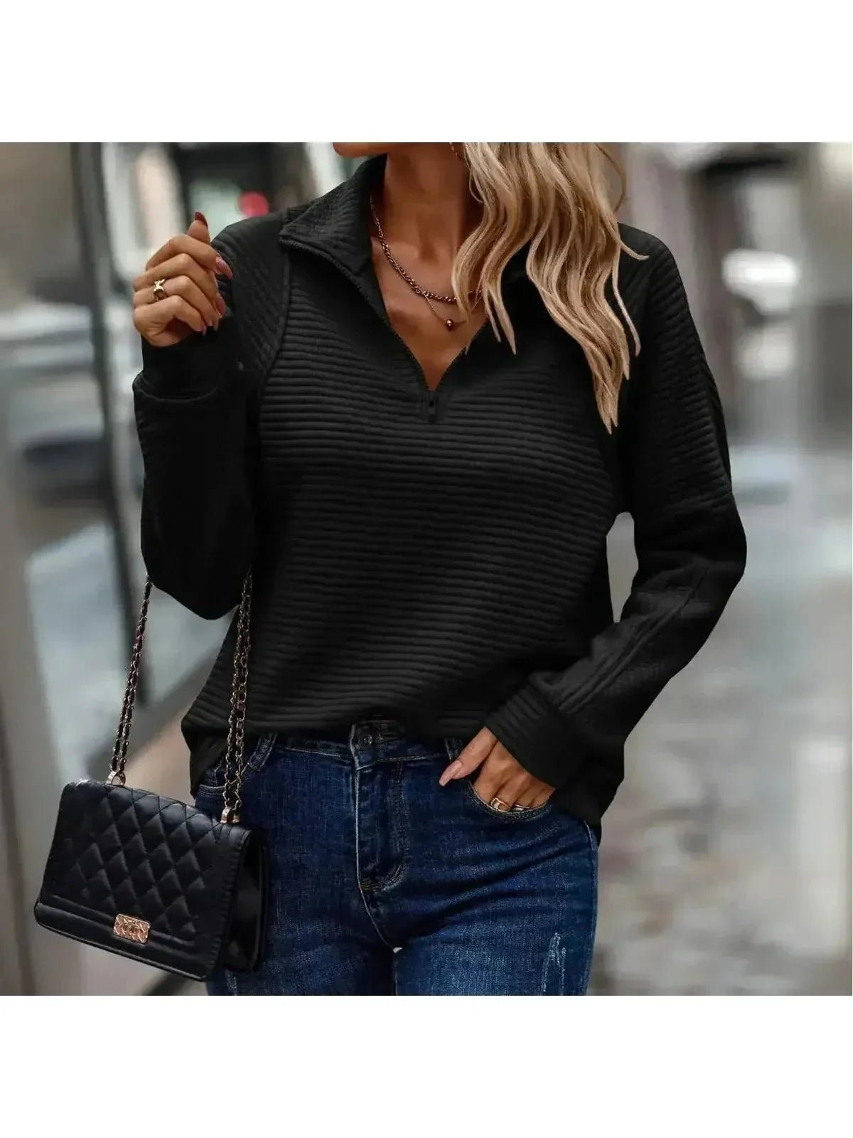 Dylisa - Elegancki Sweter na Zamek