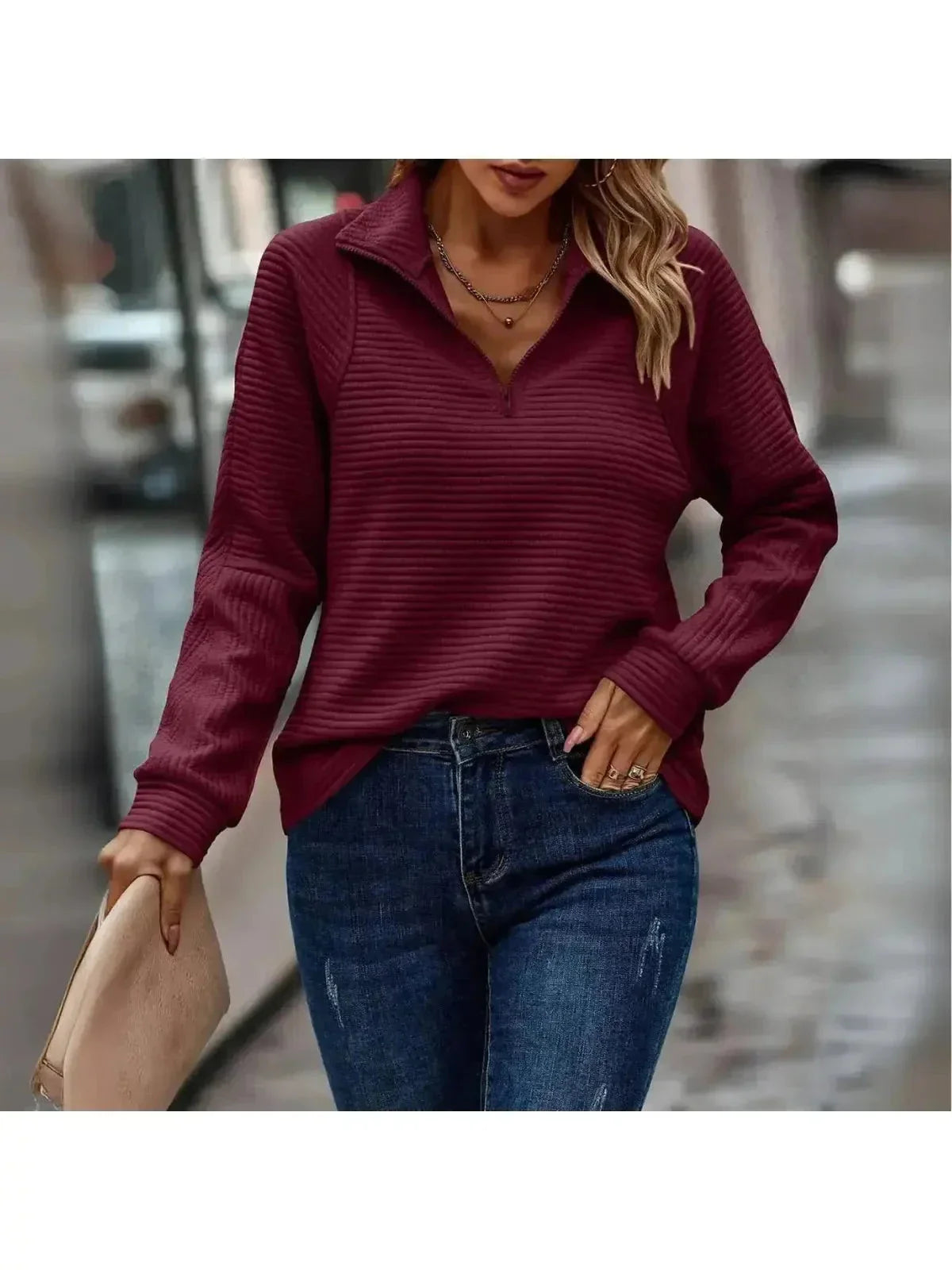 Dylisa - Elegancki Sweter na Zamek