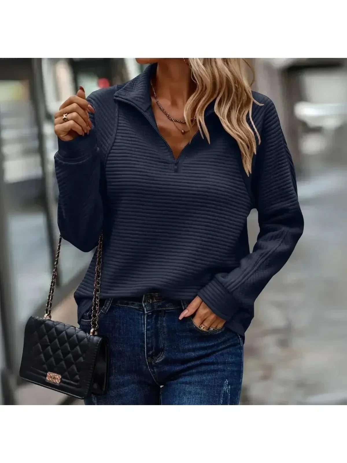 Dylisa - Elegancki Sweter na Zamek