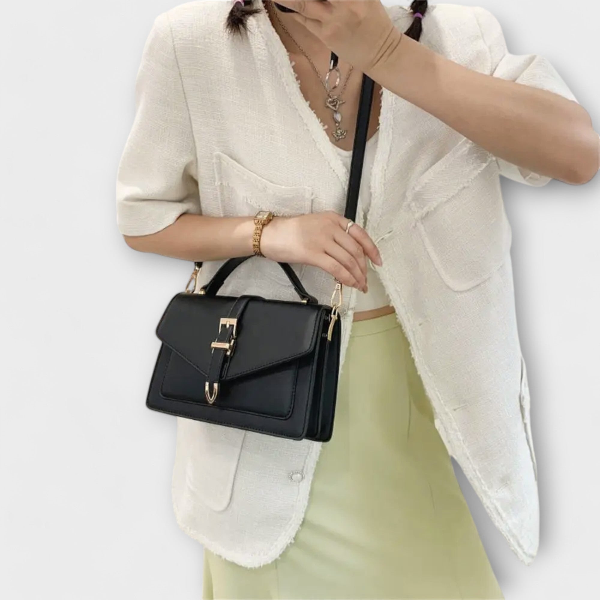 Olivia | Elegancka Mini Torebka z Ponadczasowym Zapięciem