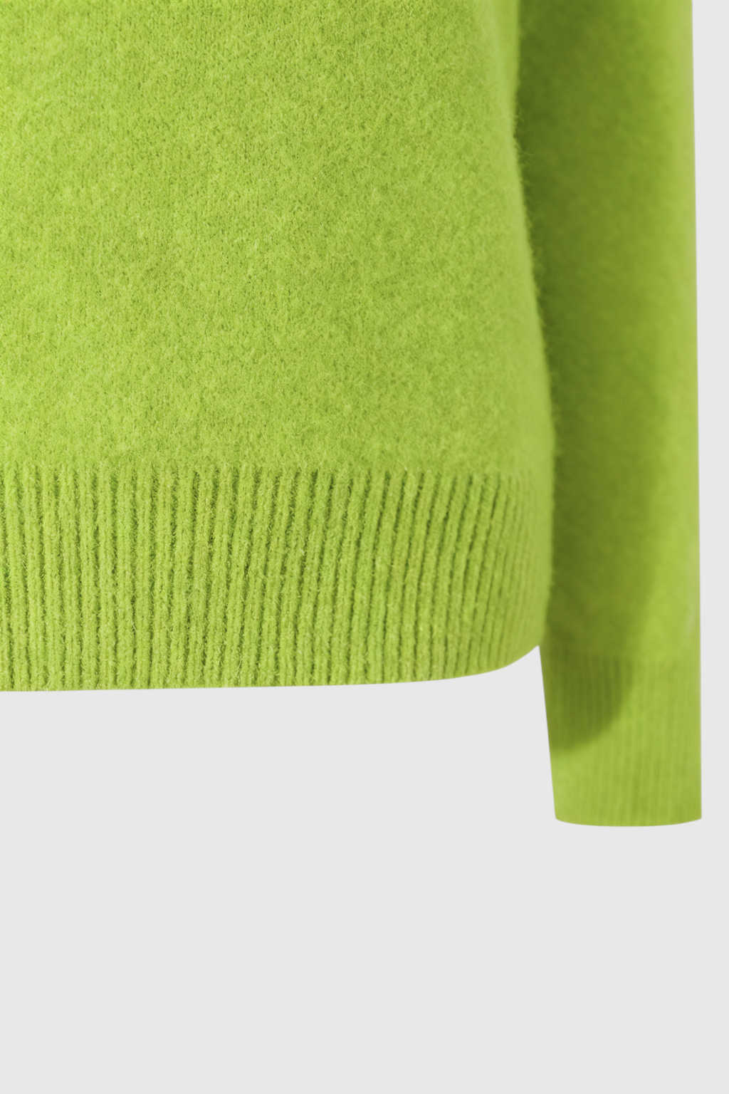 Serena | Przytulny Jasnozielony Sweter z Dekoltem w Serek dla Kobiet o Flattering Fit
