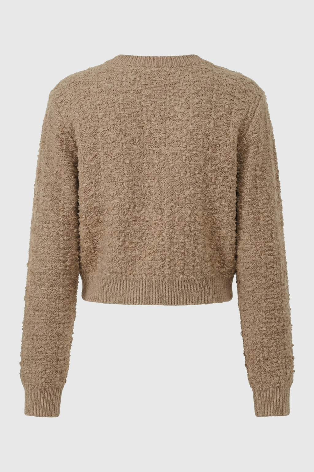 Sophia | Przytulny kardigan w kolorze khaki z otwartym przodem
