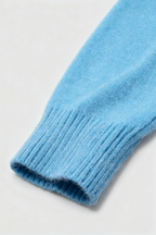 Sophia | Flattering Light Blue V-Neck Women's Sweater with Fitted Silhouette