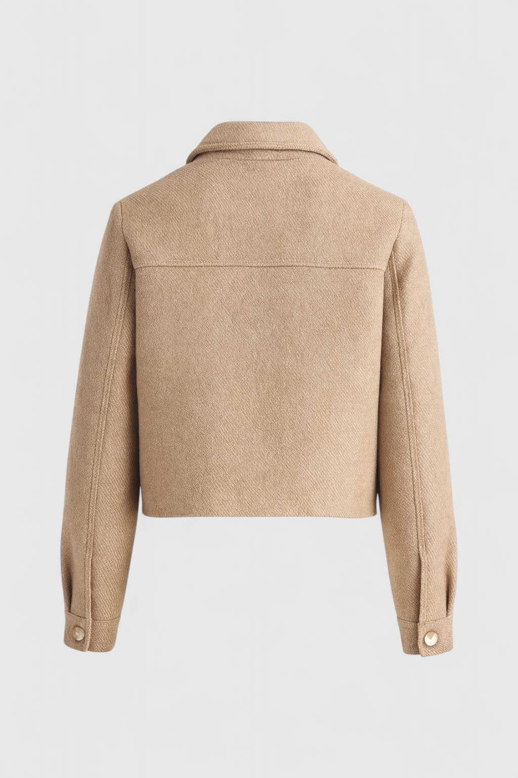 Victoria | Elegancka Khaki Kurtka Przeciwdeszczowa Damska z Kołnierzem