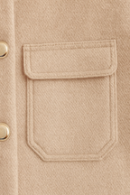 Victoria | Elegancka Khaki Kurtka Przeciwdeszczowa Damska z Kołnierzem
