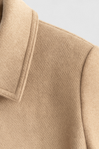 Victoria | Elegancka Khaki Kurtka Przeciwdeszczowa Damska z Kołnierzem